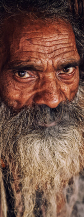 Portrait of Pilgrim at Allahabad Kumbh Mela